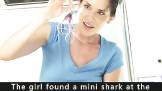 A baby shark with eight legs was brought home as a pet by a woman