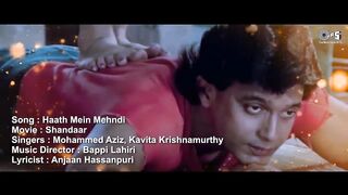 Haath Mein Mehndi - Lyrical _ Shandaar _Mithun_ Meenakshi_ Mohammed Aziz_ Kavita Krishnamurthy _90_s