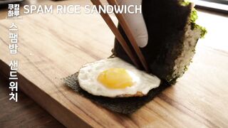 Spam Rice Sandwich made by folding!! Folded Gimbap. Perfect for breakfast