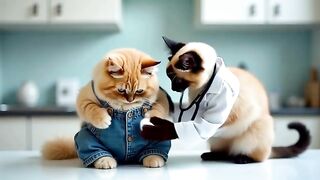 ????Cute Cats at the Doctor's Office???? - Funny Cats Doing Human Things