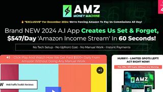 AMZ Money Machine Review & Demo - Legit or SCAM!?