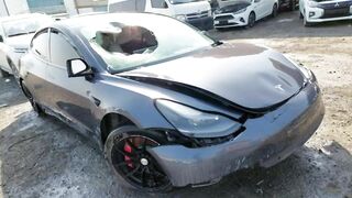 LRW3E7EL0NC479050     2022 TESL MODEL 3 Lot#71329104 ALL OVER DAMAGE