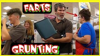 FARTING with GRUNTING NOISES & FUNNY FACES! ???????? (Fart Prank #6)