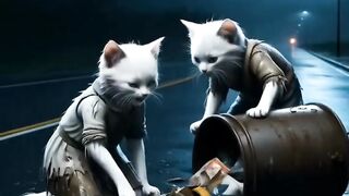 Ai cat sad story cute cat video #short#cat#ai#video