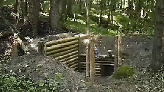 Building a Natural Bushcraft Shelter from START to FINISH in the Wild, Landscaping, Bushcraft skills