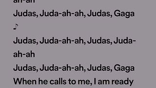 Judas - Lady Gaga