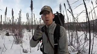 No tent, No sleeping bag - Extreme Winter Survival Camping (0F--18C)