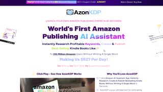 AzonKDP Review: The Ultimate Amazon Kindle Publishing AI Assistant!