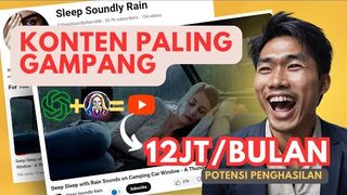 Cara Pemula Buat Video ASMR HUJAN Konten RELAKSASI Ala Sleep Soundly Rain | Ide Konten Pakai AI