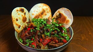 Delicious Mediterranean Lamb with Vegetables & Pomegranate Sauce #cooking #food #asmr #recipe