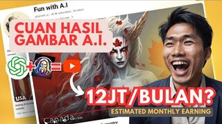 Cara Pemula Buat Video GAMBAR A.I. Konten ARTWORK Ala Fun With AI | Ide Konten Viral 2024