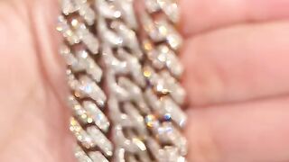 Real Gold & Natural Diamond Cuban Link Bracelets