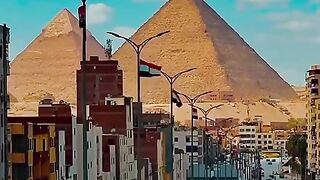 Egyptian pyramids from an unusual angle