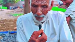 old man in old village India punjab nehalpur dasuya