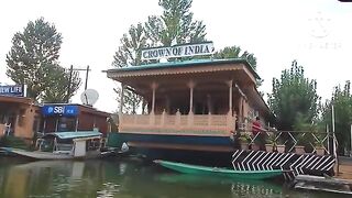 Dal lake the floating lifestyle __ dal lake in winter.