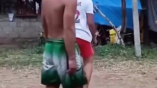 Girl playing volleyball