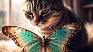 "Cat and Butterfly":