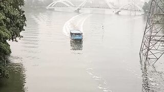 A few moments captured in frames from the footover bridge in Hatirjheel by EWEF