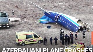 AZERBAIJANI plane crashes in Kazakhstan