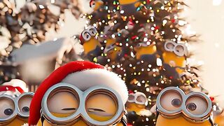 Minions celebrate Christmas????#minions#ai