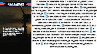 ЧЕСТНО НЮЗ 25.12 .ВЕЧЕРНО ИЗДАНИЕ