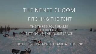 Warmest Tent on Earth - Pitching in the Siberian Arctic Winter - Ненецкая палатка чум