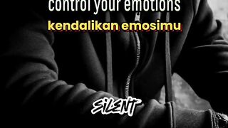 Control your emotions