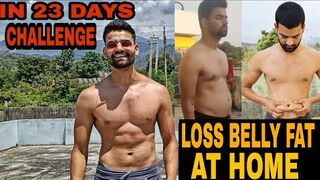 10 Minute Home FAT Burning Workout (No Equipment)| Home workout to Lose Belly Fat | 23 day Challenge