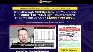 Fast Profit System 2025 Review: Affiliate Commission Earning System!