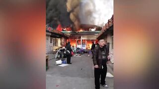 Eight people were killed, 15 injured in a fire at a market in China.