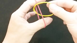 BEST Magic. Amazing Swap Rubberband Trick