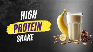 Banana Date Almond Protein Shake for High Energy Workout