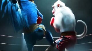 chiken vs monkey in the rumble fight