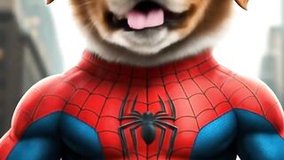 Victory belongs to the brave (Winston Churchill) - Puppy Spider #mrbeast #marvel #mcu #spiderman #ai