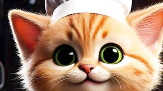 Kitten The chef #cat #ai #kitten