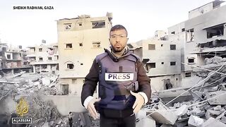 Palestinians search for their loved ones under the rubble after Gaza City attack