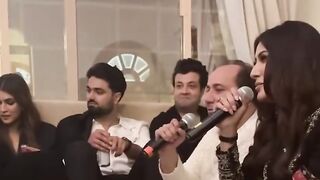 Mehwish hayat & Rahat Fateh jamming in front of Bollywood Celebes