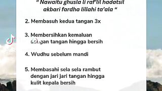 Cara mandi wajib di agama