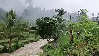 Curug citambur pasirkuda kalau sedang meluap #pedesaancianjur #hujanderas