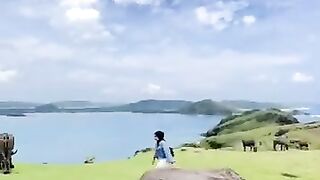 The Beautiful Natural Scenery of Merese Hill, Lombok #beautifulnature #shortsfeed #funholiday