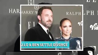 J.lo & ben settle divorce news