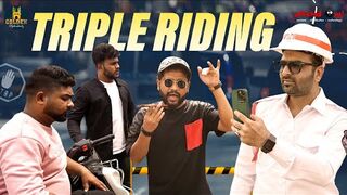 Triple Riding | Best Hyderabadi Comedy | Hindi comedy 2024 | Abdul Razzak | Golden hyderabadiz