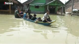 BANJIR MENGGENANGI SIDAREJA