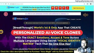 Voice Magik Review: Create Personalized AI Voice Clones Easily