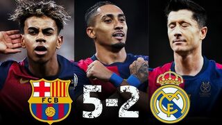 BARCELONA 5 - 2 REAL MADRID! HIGHLIGHTS All Goals 2025 - Final