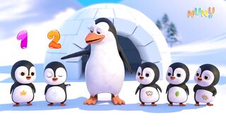 Five Little Penguins ｜ Nursery Rhymes & Kids songs ｜ NuNu Tv.mp4