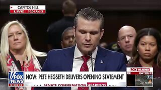 WATCH Hecklers removed from Pete Hegseth's confirmation hearing