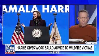 Gutfeld Kamala Harris offered word salads of comfort