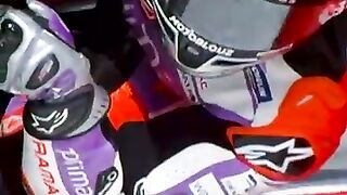 Jorge Martin's ridiculous lean angle