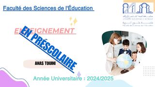 Catégorie de enseignement en parcours préscolaire